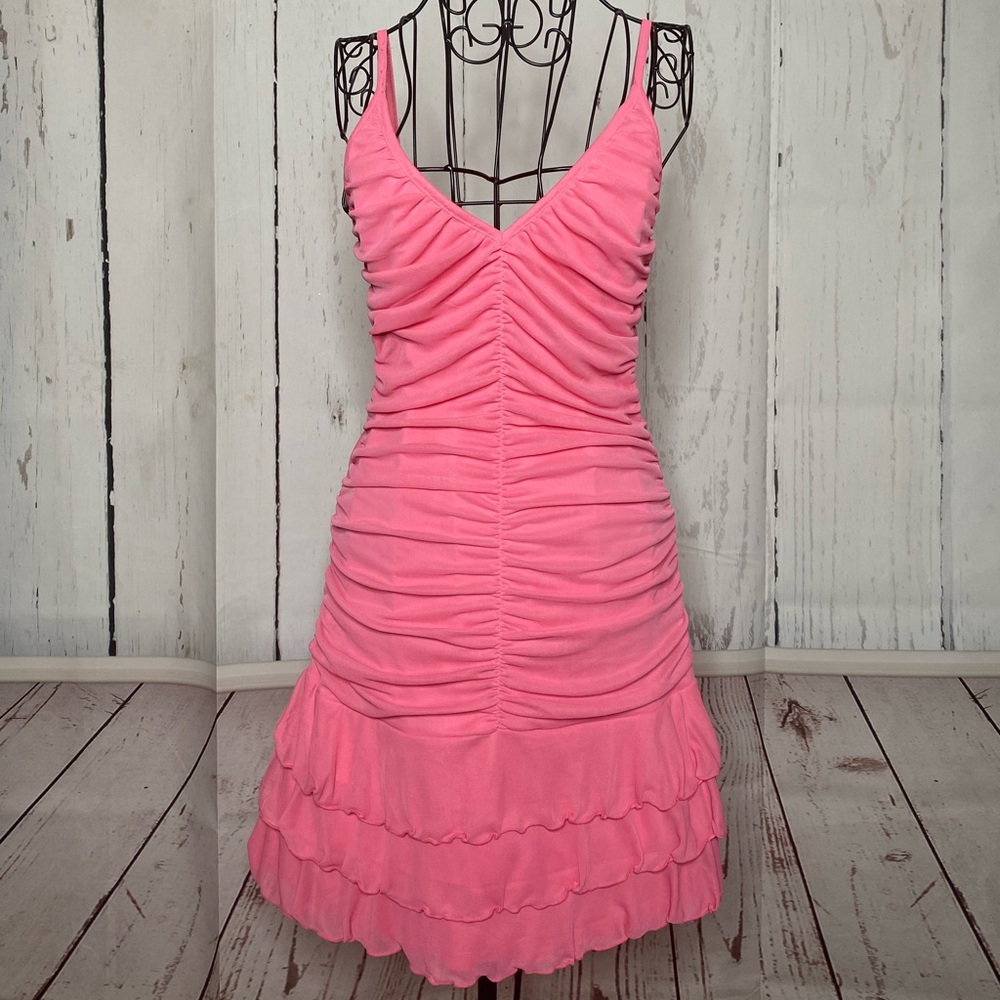 Moda International Pink Ruffles Dress